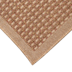 Trans-Ocean Liora Manne Monterey Basket  Indoor/Outdoor Power Loomed 91% Polypropylene/9% Polyester Rug Terracotta 7'10" x 9'10"