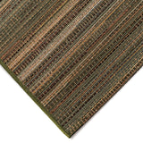 Trans-Ocean Liora Manne Marina Stripes Casual Indoor/Outdoor Power Loomed 75% Polypropylene/25% Polyester Rug Green 7'10" x 9'10"