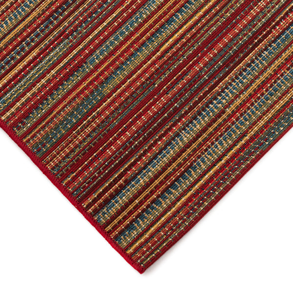 Trans-Ocean Liora Manne Marina Stripes Casual Indoor/Outdoor Power Loomed 75% Polypropylene/25% Polyester Rug Saffron 7'10" x 9'10"