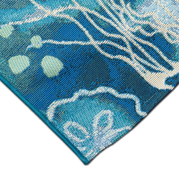 Trans-Ocean Liora Manne Marina Jelly Fish Casual Indoor/Outdoor Power Loomed 75% Polypropylene/25% Polyester Rug Bloom 8'10" x 11'9"