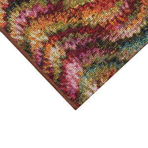 Trans-Ocean Liora Manne Marina Ripple Casual Indoor/Outdoor Power Loomed 75% Polypropylene/25% Polyester Rug Multi 7'10" x 9'10"