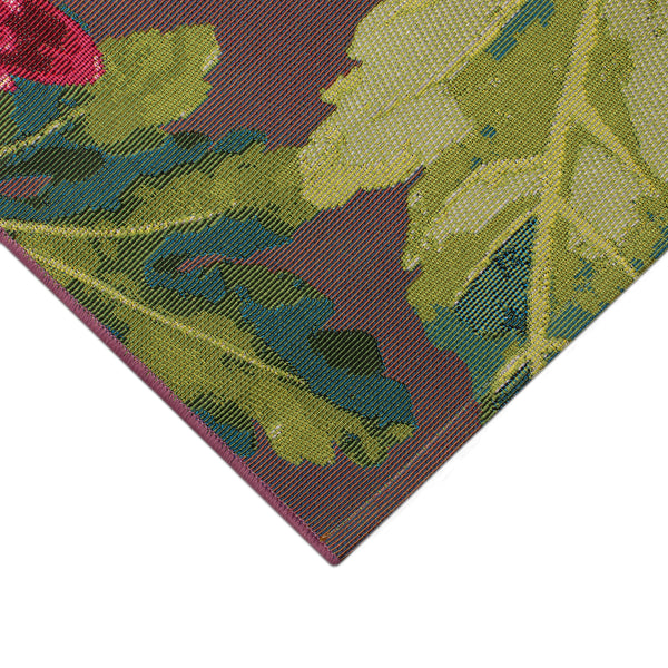 Trans-Ocean Liora Manne Marina Mum Casual Indoor/Outdoor Power Loomed 75% Polypropylene/25% Polyester Rug Fuchsia 8'10" x 11'9"