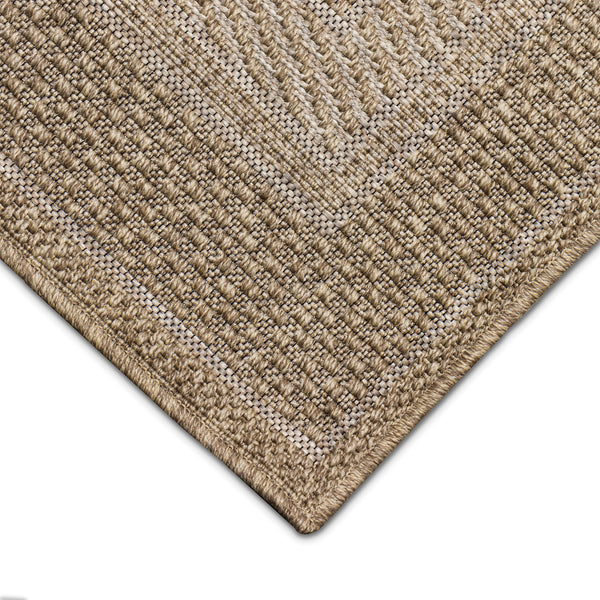 Trans-Ocean Liora Manne Orly Border Casual Indoor/Outdoor Power Loomed 100% Polypropylene Rug Natural 7'10" x 9'10"