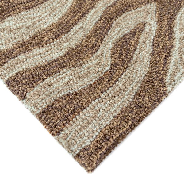 Trans-Ocean Liora Manne Ravella Zebra Casual Indoor/Outdoor Hand Tufted 70% Polypropylene/30%Acrylic Rug Brown 8'3" x 11'6"