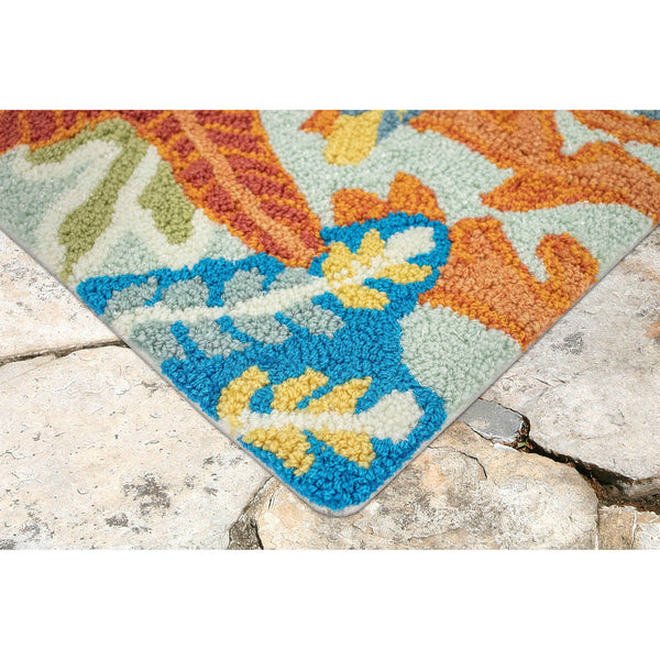 Trans-Ocean Liora Manne Ravella Ocean Scene Casual Indoor/Outdoor Hand Tufted 70% Polypropylene/30%Acrylic Rug Aqua 8'3" x 11'6"