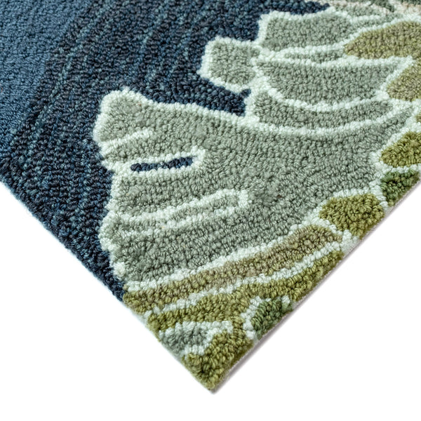 Trans-Ocean Liora Manne Ravella Akumal Casual Indoor/Outdoor Hand Tufted 70% Polypropylene/30%Acrylic Rug Ocean 8'3" x 11'6"
