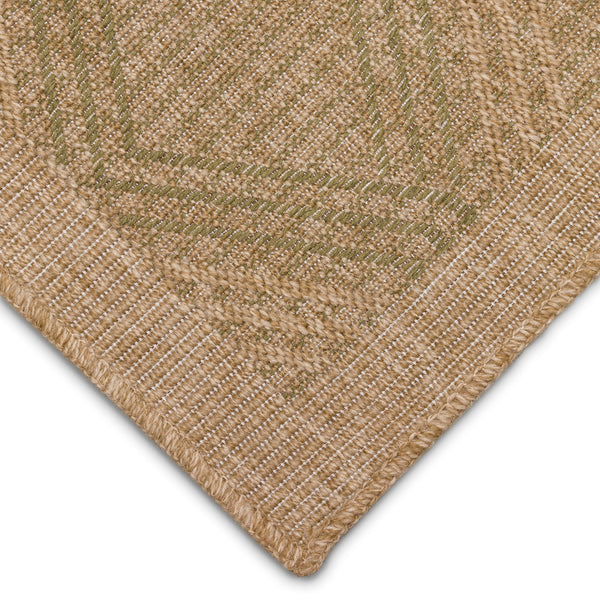 Trans-Ocean Liora Manne Sahara Links Casual Indoor/Outdoor Power Loomed 91% Polypropylene/9% Polyester Rug Green 7'10" x 9'10"