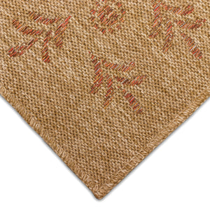 Trans-Ocean Liora Manne Sahara Block Print Border Casual Indoor/Outdoor Power Loomed 91% Polypropylene/9% Polyester Rug Terracotta 7'10" x 9'10"