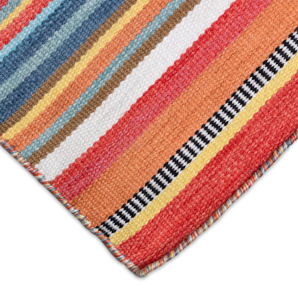 Trans-Ocean Liora Manne Sonoma Malibu Stripe Casual Indoor/Outdoor Hand Woven 100% Polyester Rug Sunscape 8'3" x 11'6"