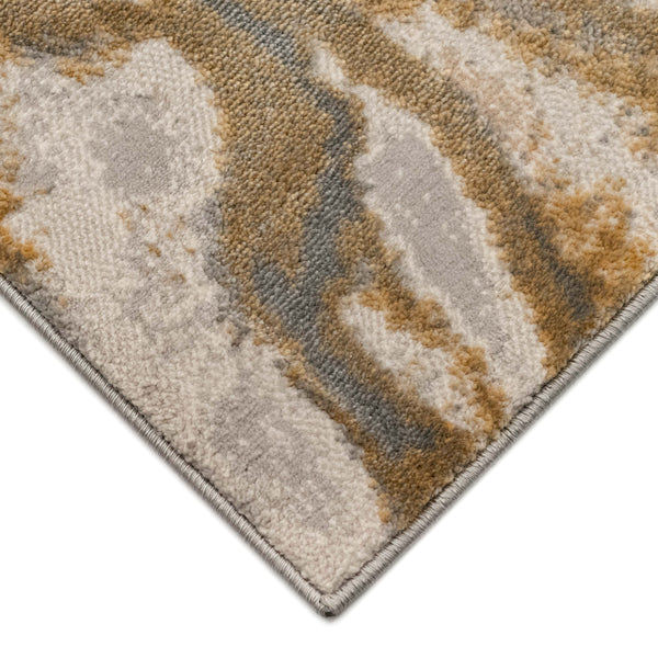 Trans-Ocean Liora Manne Soho Agate Contemporary Indoor Power Loomed 80% Polypropylene/20% Polyester Rug Gold 8'10" x 11'9"