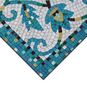 Trans-Ocean Liora Manne Visions IV Palazzo Contemporary Indoor/Outdoor Handmade 100% Polyester Rug Azure 8' x 10'