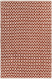 Chandra Rugs Costa 60% Jute + 40% Cotton Hand-Woven Contemporary Rug Rust/White 7'9 x 10'6