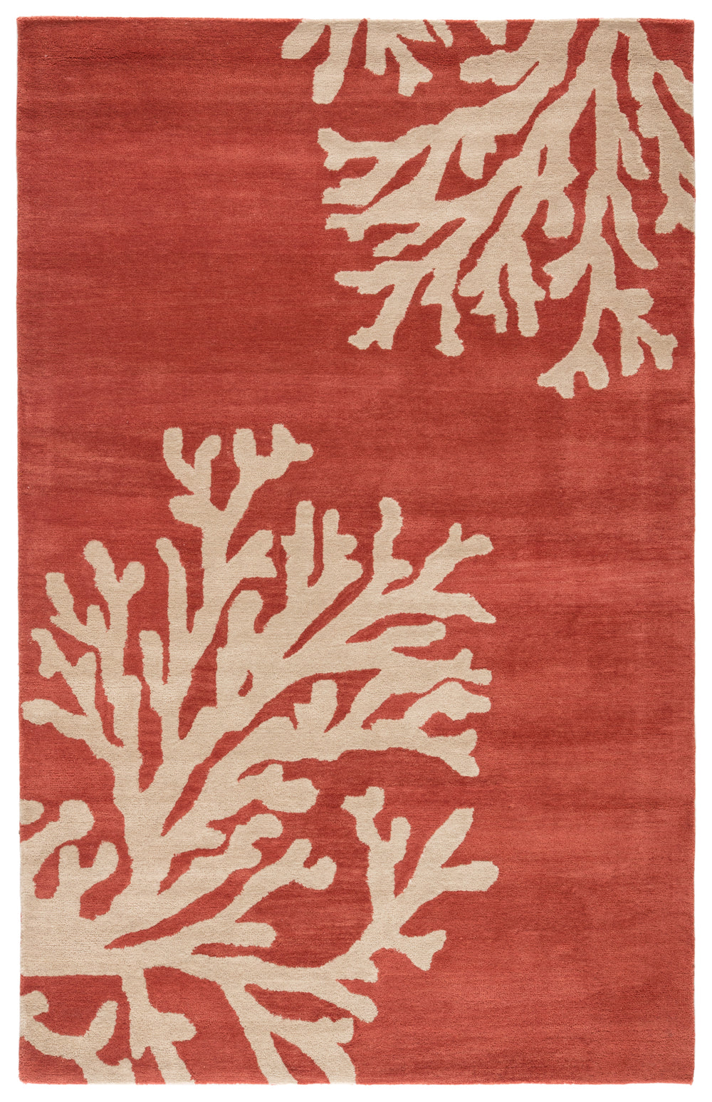 Jaipur Living Bough Handmade Abstract Coral/ Tan Area Rug (8'X11')