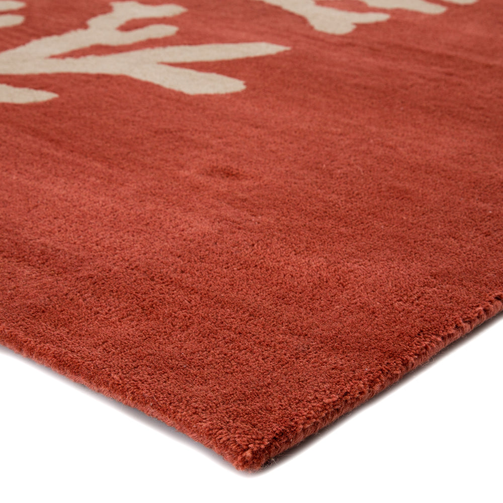 Jaipur Living Bough Handmade Abstract Coral/ Tan Area Rug (8'X11')