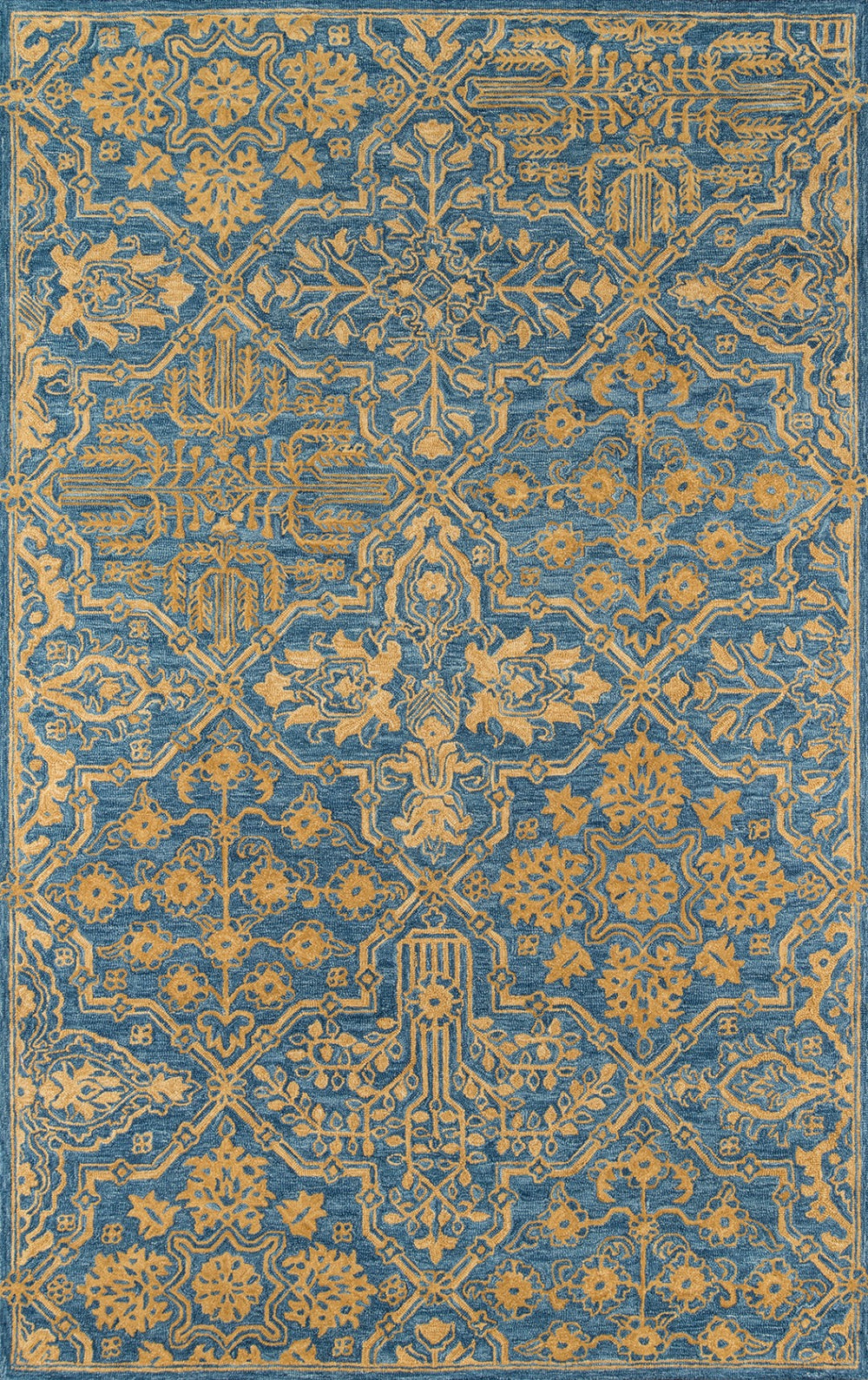 Momeni Cosette COS-1 Hand Tufted Traditional Oriental Indoor Area Rug Blue 9'6" x 13'6" COSETCOS-1BLU96D6