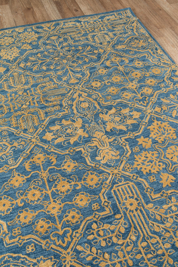 Momeni Cosette COS-1 Hand Tufted Traditional Oriental Indoor Area Rug Blue 9'6" x 13'6" COSETCOS-1BLU96D6