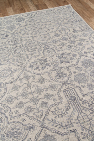 Momeni Cosette COS-1 Hand Tufted Traditional Oriental Indoor Area Rug Grey 9'6" x 13'6" COSETCOS-1GRY96D6