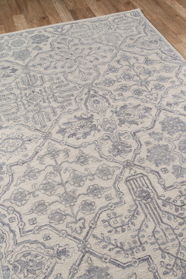 Momeni Cosette COS-1 Hand Tufted Traditional Oriental Indoor Area Rug Grey 9'6" x 13'6" COSETCOS-1GRY96D6