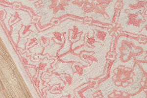 Momeni Cosette COS-1 Hand Tufted Traditional Oriental Indoor Area Rug Pink 9'6" x 13'6" COSETCOS-1PNK96D6