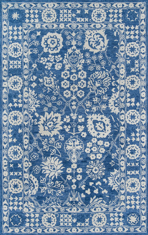Momeni Cosette COS-3 Hand Tufted Traditional Oriental Indoor Area Rug Blue 9'6" x 13'6" COSETCOS-3BLU96D6