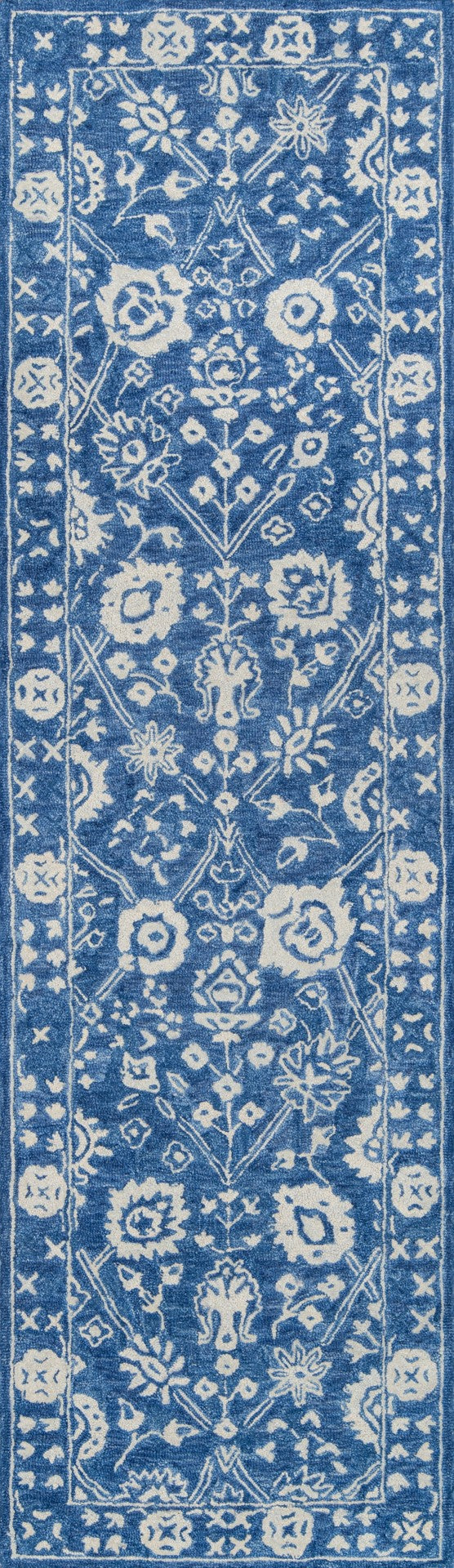 Momeni Cosette COS-3 Hand Tufted Traditional Oriental Indoor Area Rug Blue 9'6" x 13'6" COSETCOS-3BLU96D6