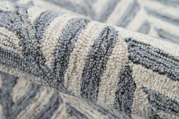 Momeni Cortland CRT-2 Hand Tufted Contemporary Geometric Indoor Area Rug Grey 8' x 10' COURTCRT-2GRY80A0