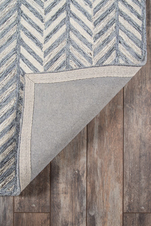 Momeni Cortland CRT-2 Hand Tufted Contemporary Geometric Indoor Area Rug Grey 8' x 10' COURTCRT-2GRY80A0