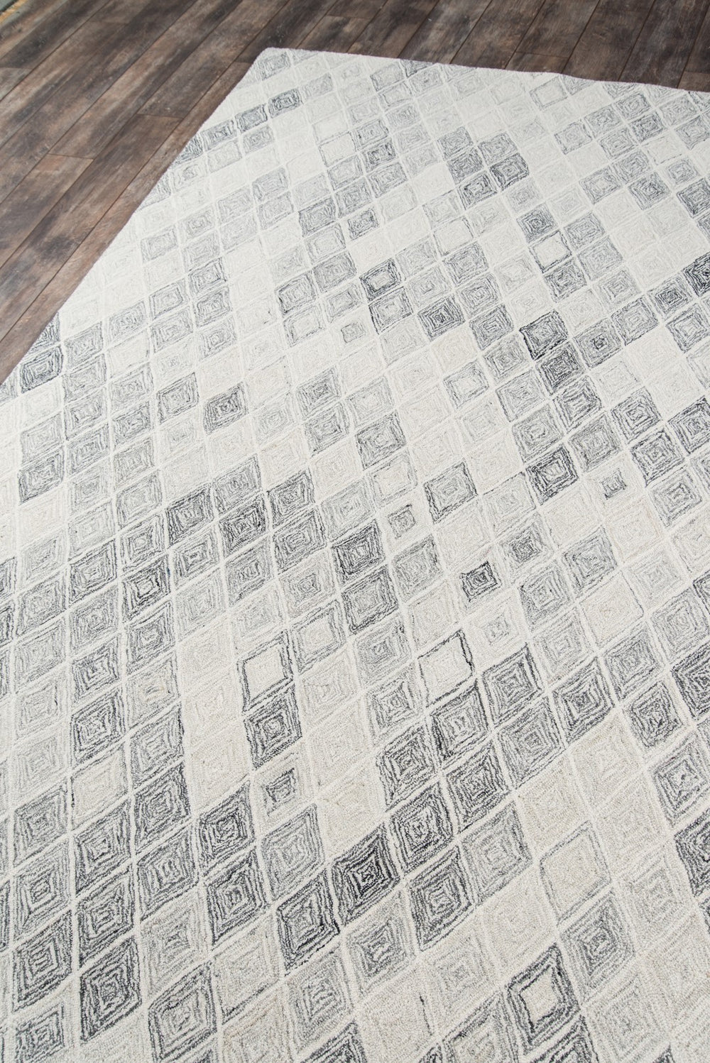 Momeni Cortland CRT-4 Hand Tufted Contemporary Geometric Indoor Area Rug Grey 8' x 10' COURTCRT-4GRY80A0
