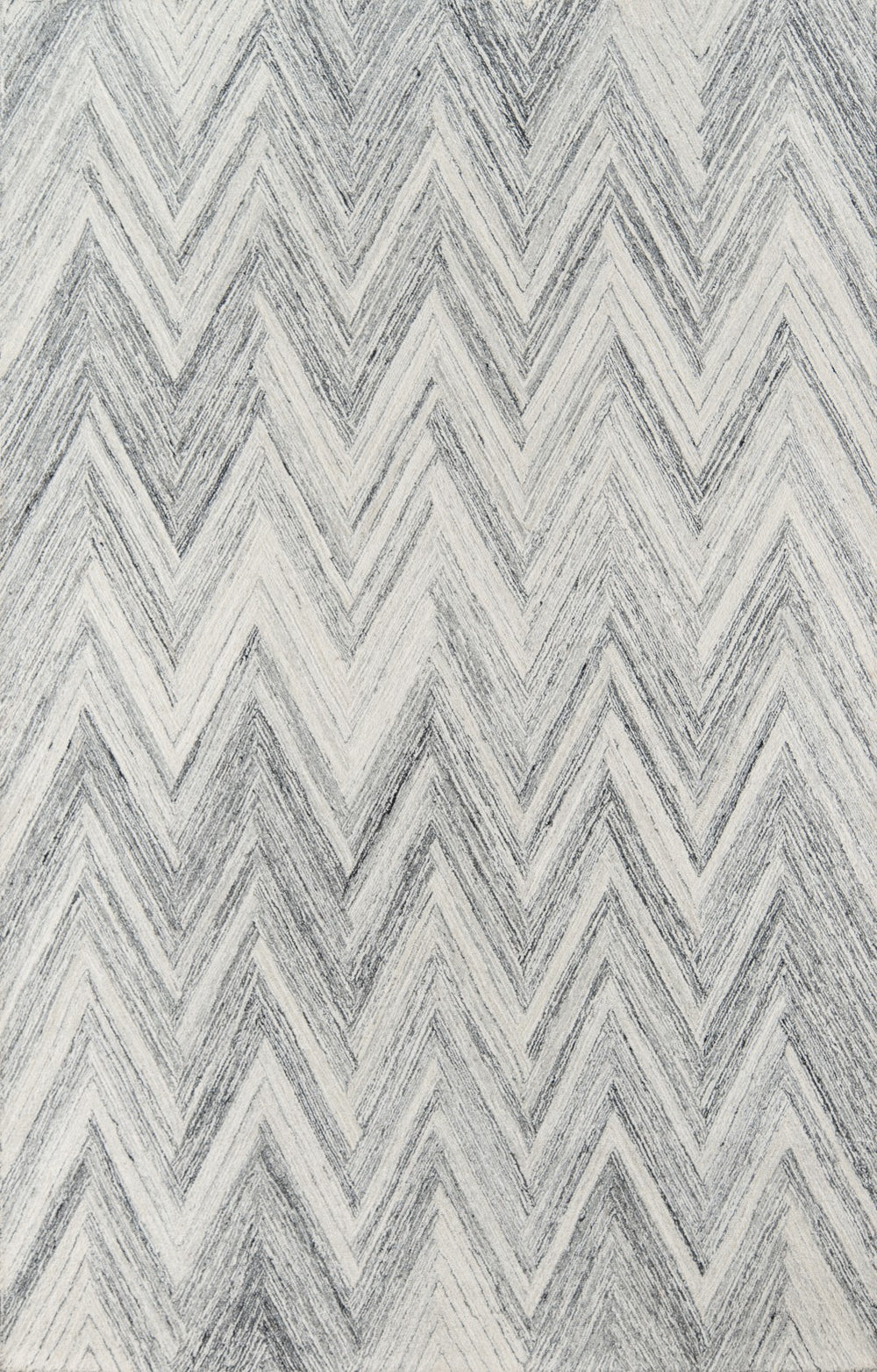 Momeni Cortland CRT-5 Hand Tufted Contemporary Chevron Indoor Area Rug Grey 8' x 10' COURTCRT-5GRY80A0