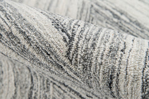 Momeni Cortland CRT-5 Hand Tufted Contemporary Chevron Indoor Area Rug Grey 8' x 10' COURTCRT-5GRY80A0