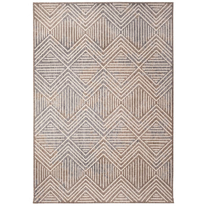 Trans-Ocean Liora Manne Cove Diamonds Casual Indoor/Outdoor Power Loomed 100% Polypropylene Rug Grey 7'10" x 9'10"