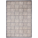 Trans-Ocean Liora Manne Cove Squares Casual Indoor/Outdoor Power Loomed 100% Polypropylene Rug Grey 7'10" x 9'10"