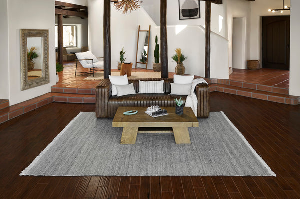 Momeni Cove CV-01 Hand Woven Contemporary Abstract Indoor/Outdoor Area Rug Silver 10' x 14' COVE0CV-01SVLA0E0