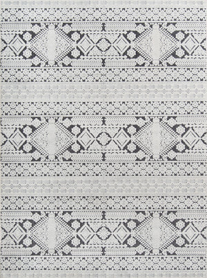 Momeni Covington COV-1 Machine Made Traditional Fair Isle Design Indoor Area Rug Charcoal 9'3" x 12'6" COVINCOV-1CHR93C6