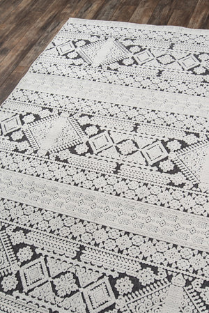 Momeni Covington COV-1 Machine Made Traditional Fair Isle Design Indoor Area Rug Charcoal 9'3" x 12'6" COVINCOV-1CHR93C6