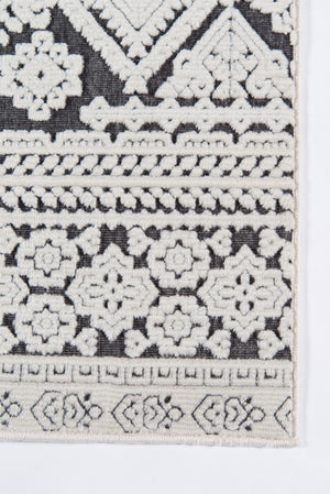 Momeni Covington COV-1 Machine Made Traditional Fair Isle Design Indoor Area Rug Charcoal 9'3" x 12'6" COVINCOV-1CHR93C6