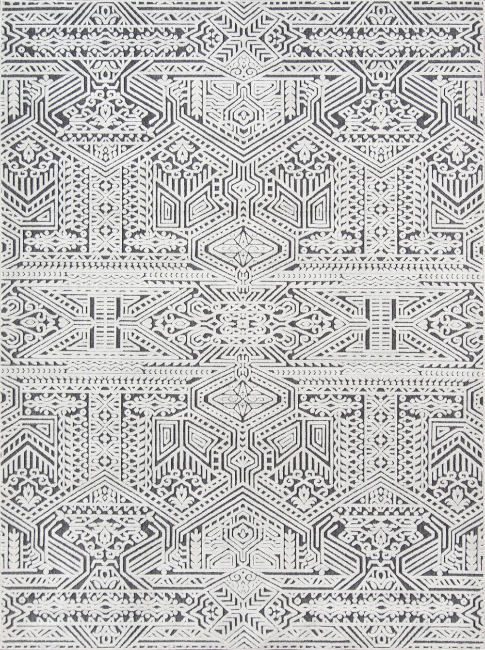 Momeni Covington COV-4 Machine Made Traditional Fair Isle Design Indoor Area Rug Charcoal 9'3" x 12'6" COVINCOV-4CHR93C6