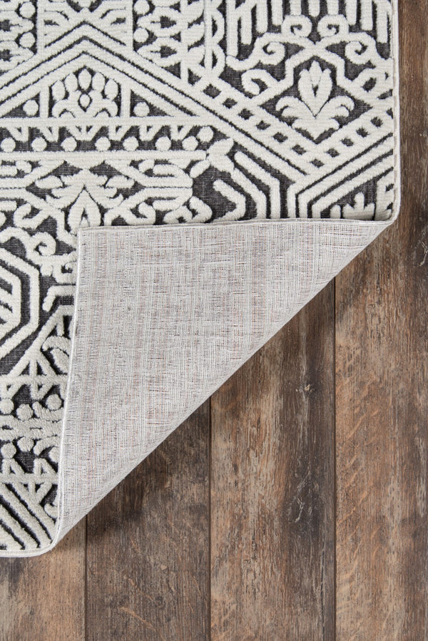 Momeni Covington COV-4 Machine Made Traditional Fair Isle Design Indoor Area Rug Charcoal 9'3" x 12'6" COVINCOV-4CHR93C6