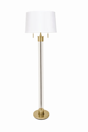 Caspian Floor Lamp Brushed Brass House of Troy CP100-BB