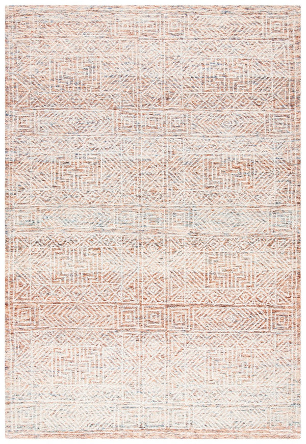 Capri 206  Hand Tufted 100% Wool Pile Rug Brown / Beige