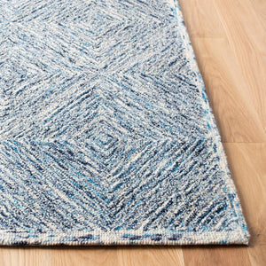 Capri 207  Hand Tufted 100% Wool Pile Rug Ivory / Blue