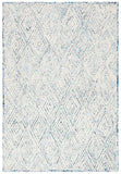 Capri 213  Hand Tufted 100% Wool Pile Rug Blue / Ivory