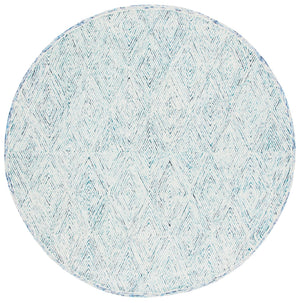 Capri 213 Hand Tufted 100% Wool Pile  Rug Blue / Ivory 100% Wool Pile CPR213M-7R