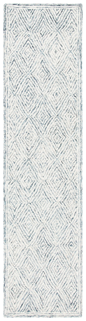 Capri 217 Hand Tufted 100% Wool Pile  Rug Ivory / Blue 100% Wool Pile CPR217A-29