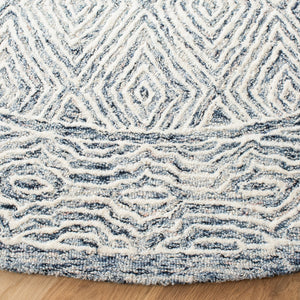 Capri 217 Hand Tufted 100% Wool Pile  Rug Ivory / Blue 100% Wool Pile CPR217A-7R