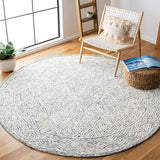 Capri 217 Hand Tufted 100% Wool Pile  Rug Ivory / Blue 100% Wool Pile CPR217A-7R