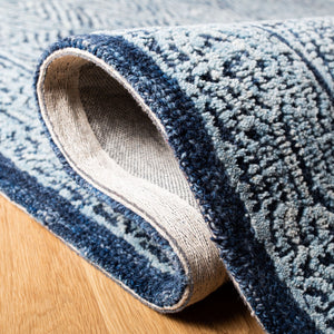 Capri 217 Hand Tufted 100% Wool Pile  Rug Navy 100% Wool Pile CPR217N-5