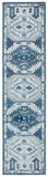 Capri 218 Hand Tufted 100% Wool Pile  Rug Blue / Grey 100% Wool Pile CPR218M-29