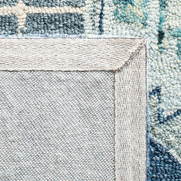 Capri 218 Hand Tufted 100% Wool Pile  Rug Blue / Grey 100% Wool Pile CPR218M-5