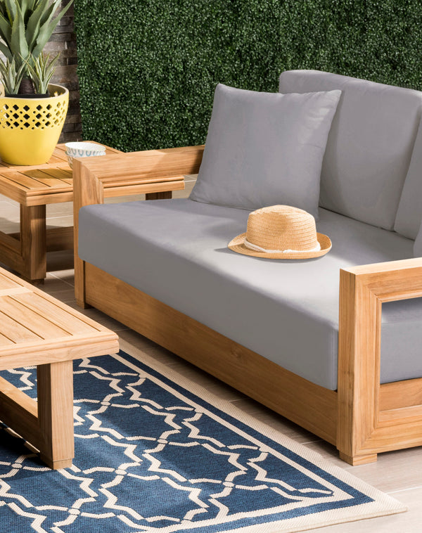 Safavieh Montford Teak 2-Seat Bench Casing CPT1003C-CASING